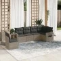 Set de muebles de jardín 6 pzas y cojines ratán sintético gris de , Conjuntos de jardín - Ref: Foro24-3220229, Precio: 375,14...