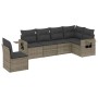 6-teiliges Gartenmöbel-Set und graue synthetische Rattankissen von , Gartensets - Ref: Foro24-3220229, Preis: 380,92 €, Rabat...