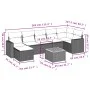 8-piece garden sofa set and gray synthetic rattan cushions by , Modular outdoor sofas - Ref: Foro24-3224233, Price: 452,77 €,...