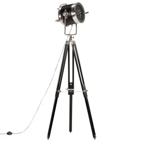 Floor lamp with tripod solid black mango wood 171 cm by vidaXL, Lamps - Ref: Foro24-286105, Price: 201,07 €, Discount: %