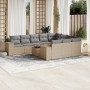 11-teiliges Gartensofa-Set mit beigen synthetischen Rattankissen von , Gartensets - Ref: Foro24-3255436, Preis: 698,21 €, Rab...