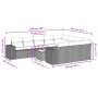 11-teiliges Gartensofa-Set mit beigen synthetischen Rattankissen von , Gartensets - Ref: Foro24-3255436, Preis: 698,21 €, Rab...