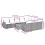 11-teiliges Gartensofa-Set mit beigen synthetischen Rattankissen von , Gartensets - Ref: Foro24-3257515, Preis: 735,06 €, Rab...