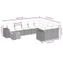 10-piece garden sofa set with gray synthetic rattan cushions by , Garden sets - Ref: Foro24-3257943, Price: 614,32 €, Discoun...