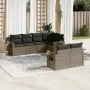 7-piece garden sofa set with gray PE rattan cushions by , Garden sets - Ref: Foro24-3220409, Price: 467,53 €, Discount: %