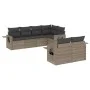 7-piece garden sofa set with gray PE rattan cushions by , Garden sets - Ref: Foro24-3220409, Price: 467,53 €, Discount: %