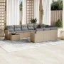 11-piece garden sofa set with beige synthetic rattan cushions by , Garden sets - Ref: Foro24-3219519, Price: 674,74 €, Discou...