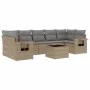 Garden sofa set with beige cushions 8 pcs PE rattan by , Garden sets - Ref: Foro24-3219938, Price: 523,24 €, Discount: %