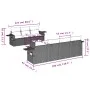 Gartensofa-Set mit beigen Kissen 8 Stück PE-Rattan von , Gartensets - Ref: Foro24-3219927, Preis: 576,38 €, Rabatt: %