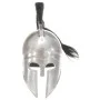 Replica of a Greek warrior helmet for live-action role-playing, made of silver-plated steel. by vidaXL, Collectible weapons -...