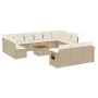 14-piece garden sofa set with beige synthetic rattan cushions by , Modular outdoor sofas - Ref: Foro24-3224805, Price: 957,64...