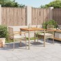 3-piece garden dining set with beige synthetic rattan cushions by , Garden sets - Ref: Foro24-3213578, Price: 213,37 €, Disco...