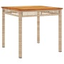 Set comedor de jardín 3 pzas con cojines ratán sintético beige de , Conjuntos de jardín - Ref: Foro24-3213578, Precio: 205,22 €