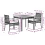 Set comedor de jardín 3 pzas con cojines ratán sintético beige de , Conjuntos de jardín - Ref: Foro24-3213578, Precio: 254,43...