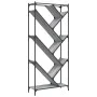 Estantería madera ingeniería y metal gris Sonoma 79x30x180 cm de , Librerías y estanterías - Ref: Foro24-845434, Precio: 96,5...