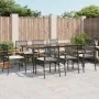 9-piece garden dining set and black synthetic rattan cushions by , Garden sets - Ref: Foro24-3213602, Price: 686,64 €, Discou...