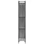 Sonoma engineered wood and gray metal shelving 79x30x180 cm by , Bookcases and shelves - Ref: Foro24-845434, Price: 96,57 €, ...