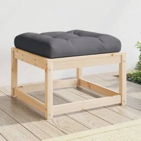 Garden stool with solid pine wood cushion by , Outdoor sofas - Ref: Foro24-844699, Price: 52,45 €, Discount: %