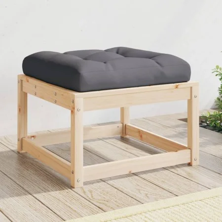 Garden stool with solid pine wood cushion by , Outdoor sofas - Ref: Foro24-844699, Price: 52,42 €, Discount: %