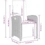 5-piece garden dining set with gray synthetic rattan cushions by , Garden sets - Ref: Foro24-3277340, Price: 644,48 €, Discou...