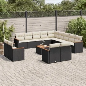 14-piece garden sofa set with black synthetic rattan cushions by , Garden sets - Ref: Foro24-3226532, Price: 852,59 €, Discou...