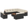 14-teiliges Gartensofa-Set mit schwarzen synthetischen Rattankissen von , Gartensets - Ref: Foro24-3226532, Preis: 822,57 €, ...