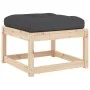 Gartenhocker mit Kissen aus massivem Kiefernholz von , Outdoor-Sofas - Ref: Foro24-844699, Preis: 52,42 €, Rabatt: %