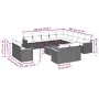 14-piece garden sofa set with black synthetic rattan cushions by , Garden sets - Ref: Foro24-3226532, Price: 852,13 €, Discou...