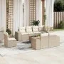 Set de sofás de jardín 9 pzas con cojines ratán sintético beige de , Conjuntos de jardín - Ref: Foro24-3257871, Precio: 735,0...