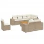 9-teiliges Gartensofa-Set mit beigen synthetischen Rattankissen von , Gartensets - Ref: Foro24-3257871, Preis: 734,53 €, Raba...