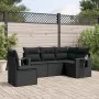 5-teiliges Gartenmöbel-Set und schwarze synthetische Rattankissen von , Gartensets - Ref: Foro24-3220164, Preis: 357,92 €, Ra...