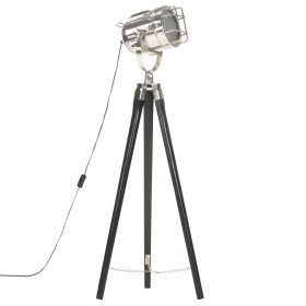 Floor lamp with tripod solid black mango wood 97 cm by vidaXL, Lamps - Ref: Foro24-286110, Price: 95,95 €, Discount: %