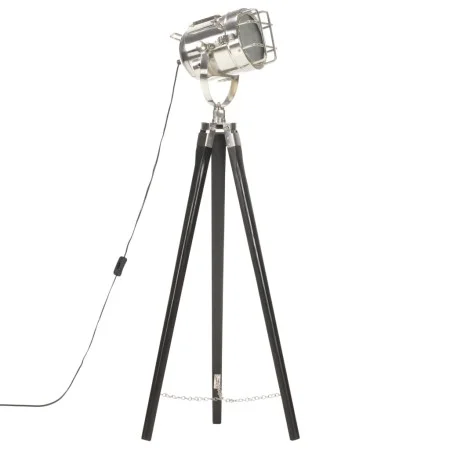Floor lamp with tripod solid black mango wood 97 cm by vidaXL, Lamps - Ref: Foro24-286110, Price: 94,31 €, Discount: %