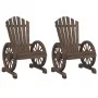 Adirondack garden armchairs 2 pcs solid fir wood by , Garden chairs - Ref: Foro24-365092, Price: 214,59 €, Discount: %