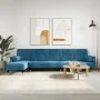 L-förmiges Schlafsofa aus blauem Samt, 271 x 140 x 70 cm von , Sofas - Ref: Foro24-3157220, Preis: 491,59 €, Rabatt: %