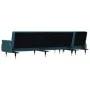 L-förmiges Schlafsofa aus blauem Samt, 271 x 140 x 70 cm von , Sofas - Ref: Foro24-3157220, Preis: 491,59 €, Rabatt: %