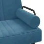 L-förmiges Schlafsofa aus blauem Samt, 260 x 140 x 70 cm von , Sofas - Ref: Foro24-3157241, Preis: 413,49 €, Rabatt: %