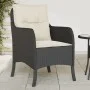 Sillones de jardín con cojines 2 uds ratán sintético negro by , Garden chairs - Ref: Foro24-365144, Price: 183,59 €, Discount: %