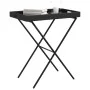 Mesa con bandeja plegable ratán sintético negro 65x40x75 cm by , Garden tables - Ref: Foro24-365127, Price: 46,20 €, Discount: %