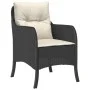 Sillones de jardín con cojines 2 uds ratán sintético negro by , Garden chairs - Ref: Foro24-365144, Price: 183,59 €, Discount: %