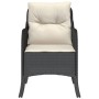 Gartensofas mit Kissen, 2 Stück, aus schwarzem Kunststoff-Rattan. von , Gartenstühle - Ref: Foro24-365144, Preis: 193,78 €, R...