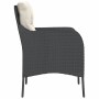 Gartensofas mit Kissen, 2 Stück, aus schwarzem Kunststoff-Rattan. von , Gartenstühle - Ref: Foro24-365144, Preis: 193,78 €, R...