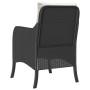 Gartensofas mit Kissen, 2 Stück, aus schwarzem Kunststoff-Rattan. von , Gartenstühle - Ref: Foro24-365144, Preis: 193,78 €, R...