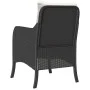 Sillones de jardín con cojines 2 uds ratán sintético negro by , Garden chairs - Ref: Foro24-365144, Price: 183,59 €, Discount: %