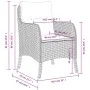 Sillones de jardín con cojines 2 uds ratán sintético negro by , Garden chairs - Ref: Foro24-365144, Price: 183,59 €, Discount: %