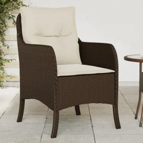 Gartenstühle mit Kissen, 2 Stück, braunes Kunststoff-Rattan von , Gartenstühle - Ref: Foro24-365146, Preis: 191,87 €, Rabatt: %