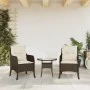 Sillas de jardín con cojines 2 unidades ratán sintético marrón by , Garden chairs - Ref: Foro24-365146, Price: 191,87 €, Disc...