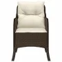 Sillas de jardín con cojines 2 unidades ratán sintético marrón by , Garden chairs - Ref: Foro24-365146, Price: 191,87 €, Disc...