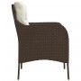 Gartenstühle mit Kissen, 2 Stück, braunes Kunststoff-Rattan von , Gartenstühle - Ref: Foro24-365146, Preis: 195,46 €, Rabatt: %