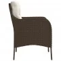 Sillas de jardín con cojines 2 unidades ratán sintético marrón by , Garden chairs - Ref: Foro24-365146, Price: 191,87 €, Disc...
